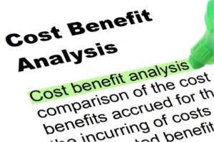 Image of definition of cost benefit analysis which is used to lower a surety bond rate