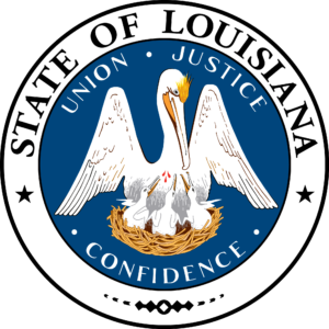 The state seal of Louisiana